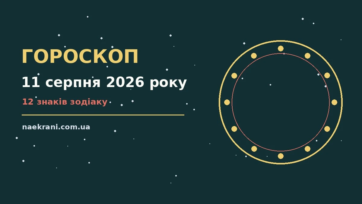 Зоряне небо у вечірніх відтінках для гороскопу на 11 серпня 2026 року