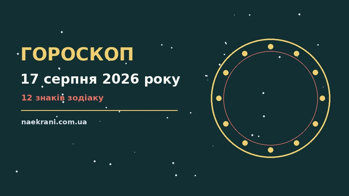 Гороскоп на 17 серпня 2026 року на тлі ранкового неба