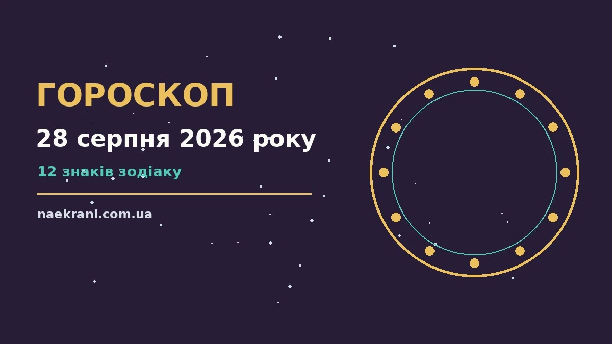 Зодіакальний знак на тлі ранкового неба — гороскоп на 28 серпня 2026 року