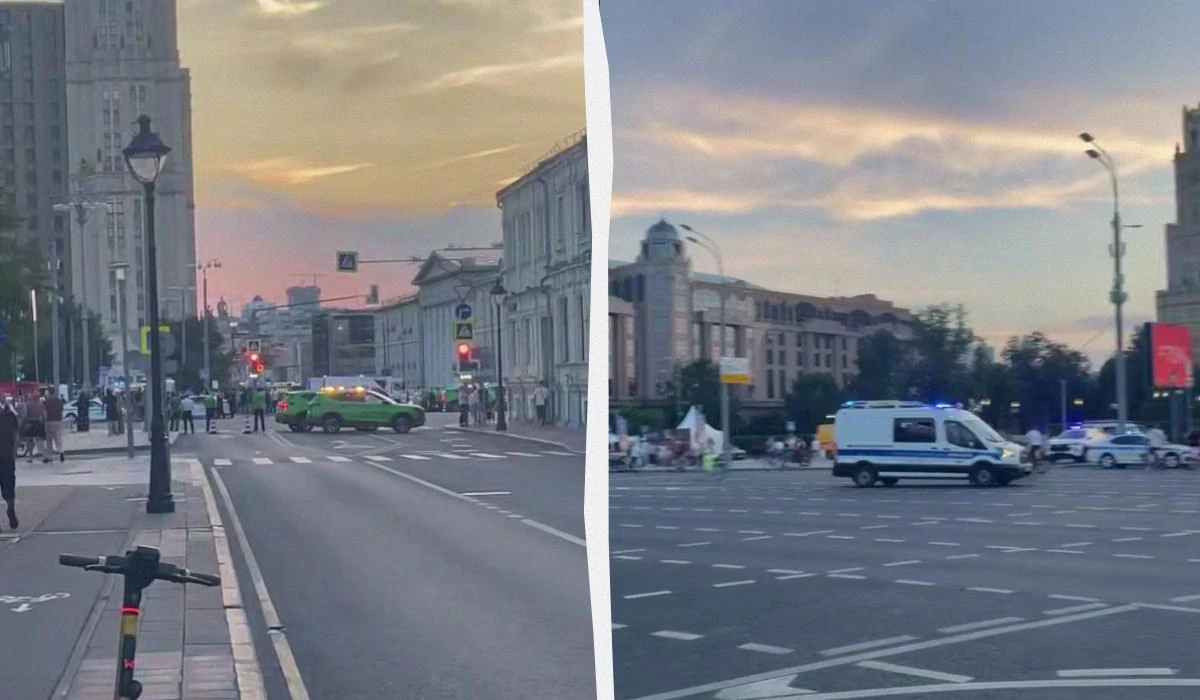 Рятувальники та поліція біля ресторану Balzi Rossi на Кудрінській площі в Москві після вибуху 1 серпня