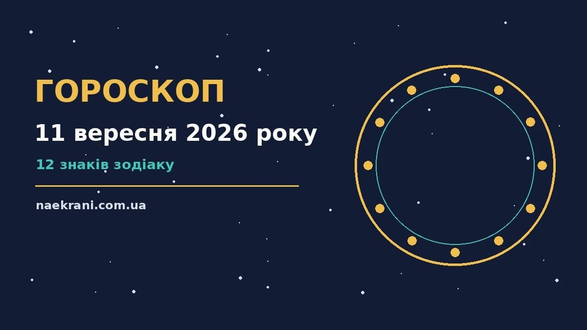 Зіркова ілюстрація до гороскопу на 11 вересня 2026 року, м'яке синє небо й тонкі сузір'я
