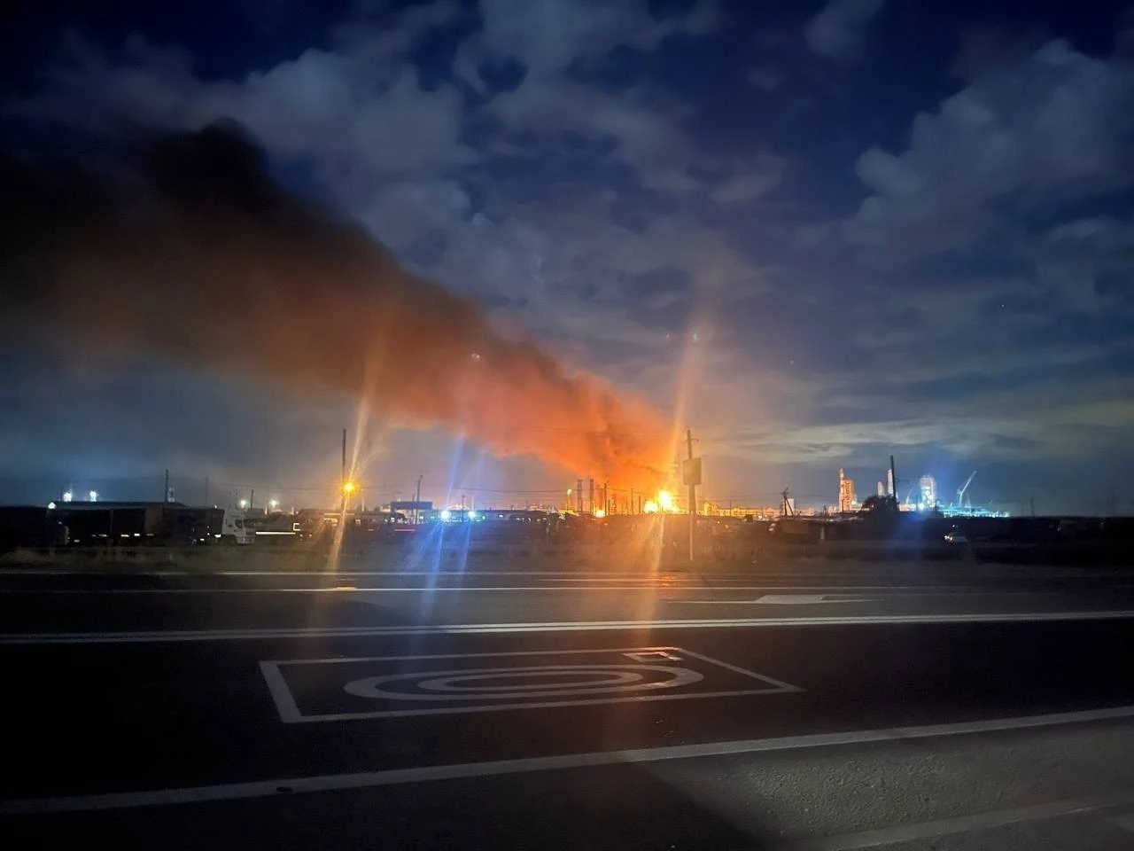Ільський НПЗ після нічного удару Сил оборони 26 вересня, фото Supernova+